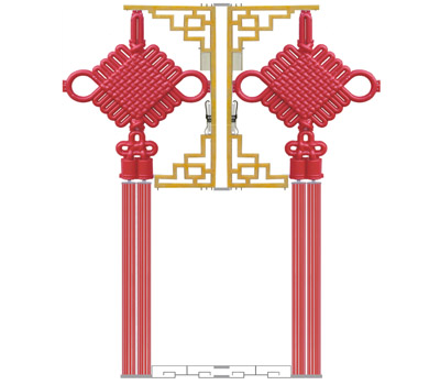 大M型发光支架中国结星空(中国)